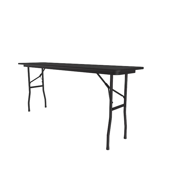 CF Melamine Folding Tables 18x60 Black Granite